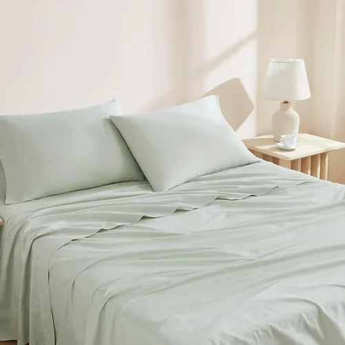 Miniatura 9 de Linen Closet Juego de 2 fundas de almohada de algodón orgánico de lujo de 144 hilos, color blanco ártico