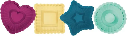 Miniatura 14 de Talisman Designs Cortadores de corteza de pastel estilo émbolo, diseño de otoño, juego de 4 piezas
