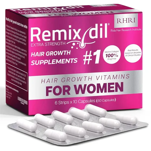 Vitaminas para el Crecimiento del Cabello | Suplementos para el Crecimiento del Cabello para Mujeres | Apoya el Grosor y la Fuerza | Ayuda a Reducir