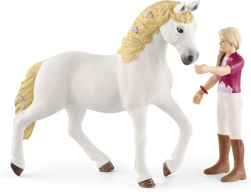 Miniatura 13 de Schleich Horse Club - Juego completo de figuras de juguete de 40 piezas del Horse Club Rider - Figuras articuladas de jinete de Hannah, Sofia, Lisa