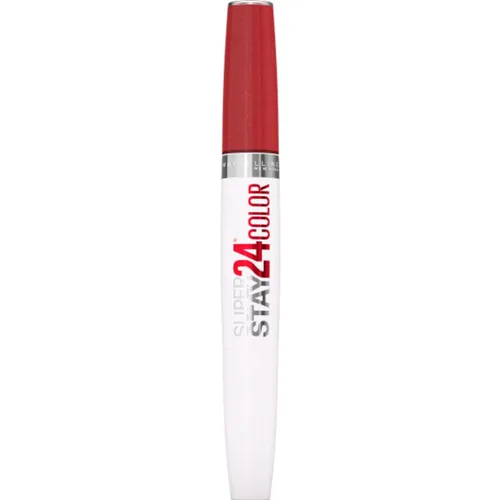 Miniatura 30 de Maybelline Super Stay 24, lápiz labial líquido de maquillaje de 2 pasos, color altamente pigmentado de larga duración con bálsamo hidratante, Merlot