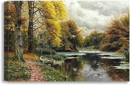 Miniatura 33 de DECORARTS - Impresiones de Giclee de Lirios de Agua de Claude Monet, Arte de Pared Enmarcado con Marco de Madera Maciza, Decoración de Jardín