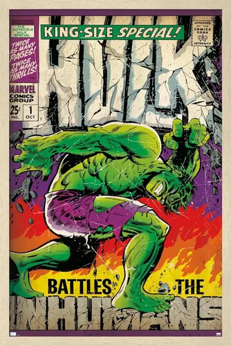 Miniatura 7 de Trends International Marvel Comics Hulk - Póster especial #1 para pared, 34 pulgadas de largo x 22.4 pulgadas, versión enmarcada en negro Versión