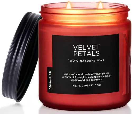 Miniatura 28 de M&SENSE Ode to Winter - Vela perfumada para el hogar, cera de soja natural, mecha de algodón, aroma de invierno, 7.05 onzas hasta 50 horas de tiempo