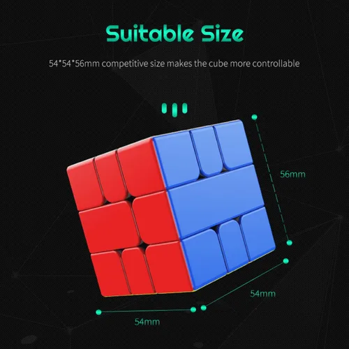 Miniatura 4 de YJ MGC Square 1 Cubo magnético de velocidad SQ-1 Cubo