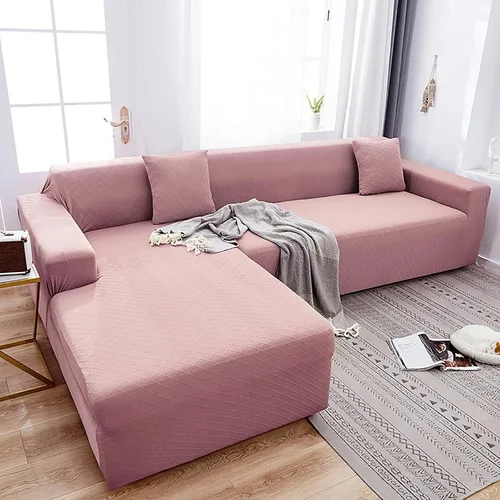 Miniatura 17 de Konsilsa Funda de sofá modular de alta elasticidad, fundas de sofá lavables de jacquard suave con parte inferior elástica, protector de muebles