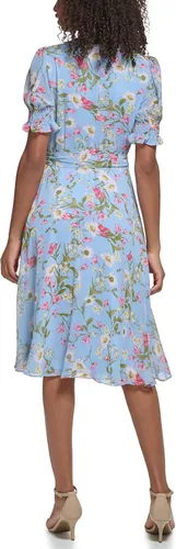 Miniatura 4 de Jessica Howard Womens Floral Fit & Flare Chiffon Midi Dress