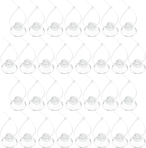 Miniatura 9 de Pawfly Paquete de 10 ventosas con 20 bridas ajustables para acuario, pecera, unión, musgo, camarones, esquivar nido