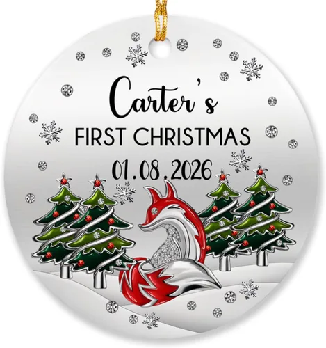 Miniatura 8 de Adornos personalizados de corazón para la primera Navidad, regalos para pareja de recién casados 2025, adorno de nuestra primera Navidad casado
