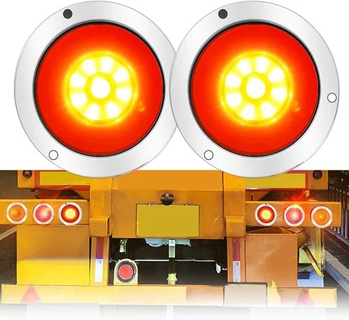 Ourbest Luces traseras para remolque (2, rojo amarillo)