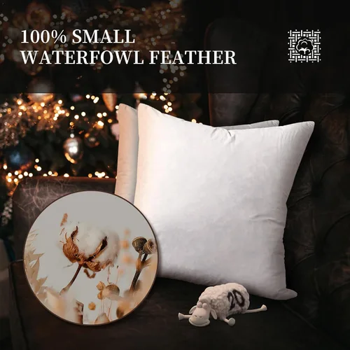 Miniatura 5 de Serta Almohada europea para decoración de Halloween/Navidad, cojín de firmeza media, para Livingroon/dormitorio, paquete de 2 unidades, 26 x 26
