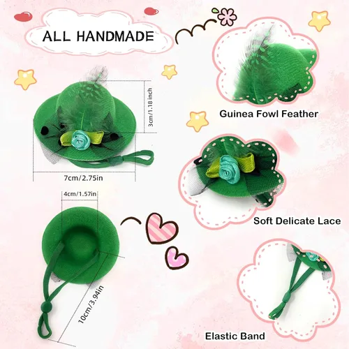 Miniatura 2 de 6 piezas de sombreros de pollo, sombreros para muñecas, ropa para osos, ropa para peluches, cascos de pollo