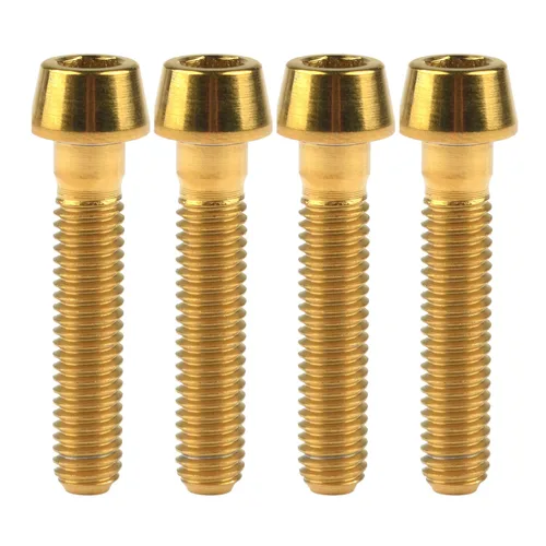 Miniatura 32 de Titanio Ti M6 x 10 16 18 20 25 30 35 40 45 50 55 60 2.559 in Allen - Tornillos hexagonales de 2.559 in, tornillos cónicos, paquete de 4