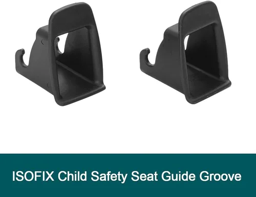 Miniatura 3 de Shkalacar ISOFIX - Guía de cierre de cinturón de interfaz, 2 piezas de hebilla de interfaz ISOFIX para asiento de automóvil, conector de soporte
