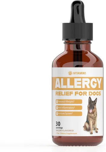 Alivio natural de la alergia de los perros – Ayuda a apoyar naturalmente el alivio de alergias y picazón para perros – Alivio de la alergia para