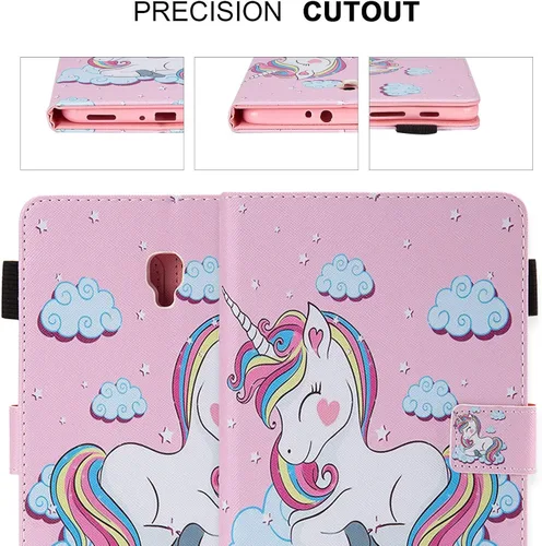 Miniatura 3 de Dteck Funda tipo libro para Galaxy Tab A 8.0 (SM-T380/T385) de 8 pulgadas (modelo 2017) con soporte (ángulos de visión ajustables)/ranuras