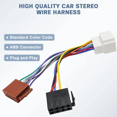 Miniatura 5 de Adaptador de arnés de cableado de radio estéreo ISO para Honda, arnés de cableado de radio de mercado de accesorios compatible con Honda Accord