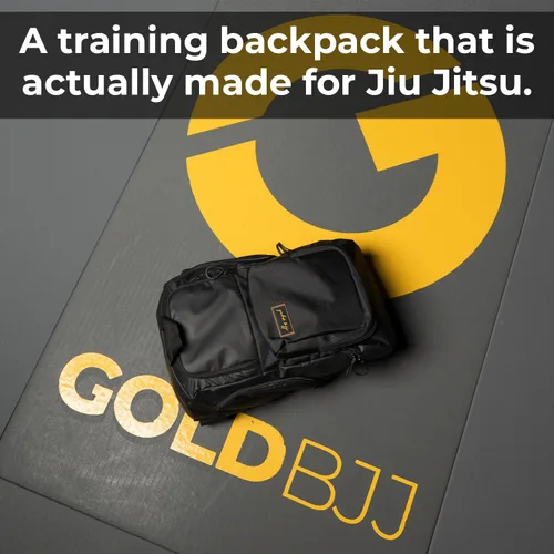 Miniatura 6 de Mochila dorada BJJ para Jiu Jitsu – Bolsa de deporte muy resistente con bolsillo impermeable de tejido de GI