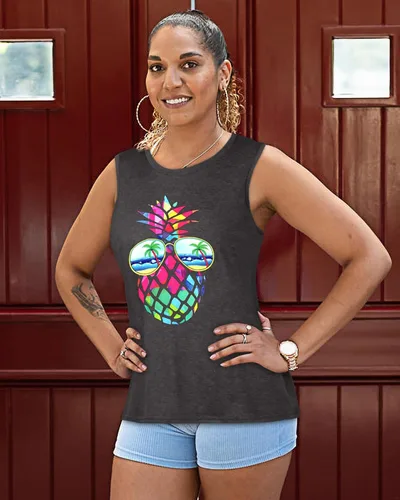 Miniatura 6 de Camisetas sin mangas para mujer, de verano, informales y holgadas, blusas tipo túnica
