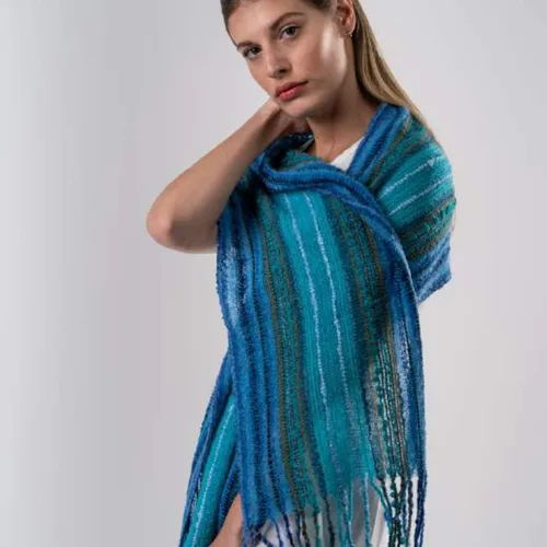 Miniatura 2 de Bufanda hecha a mano de alpaca del bebé para las mujeres. accesorio exclusivo y de moda