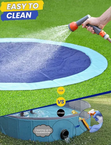 Miniatura 6 de PETOCAT Almohadilla antideslizante para perros, para piscina, extra grande, para niños, perros, bebés, piscina de verano al aire libre, juguete