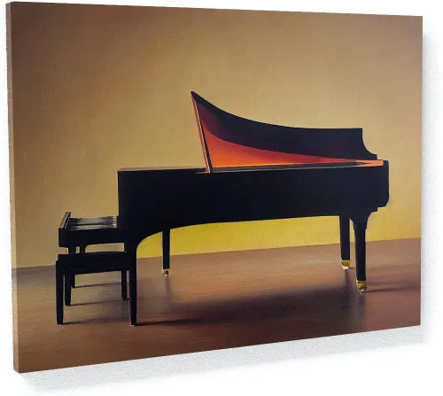 Miniatura 11 de Sense Canvas Piano 18 - Lienzo decorativo para decoración del hogar, póster pequeño de 16 x 12 pulgadas, 0.75 pulgadas