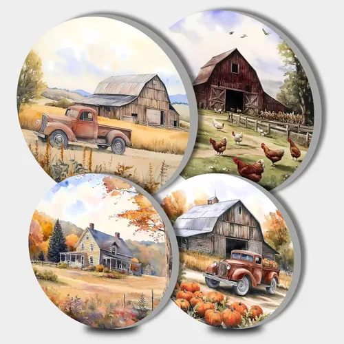 Miniatura 29 de Juego de 4 fundas redondas familiares para quemadores de estufas, 2 piezas de 8 pulgadas y 2 piezas de 10 pulgadas, fundas para quemadores de estufa