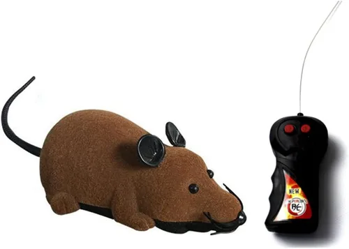 Greatstar Juguete de rata a control remoto, mouse electrónico inalámbrico, el mejor regalo para tus gatos, perros, mascotas, niños y niños, amor