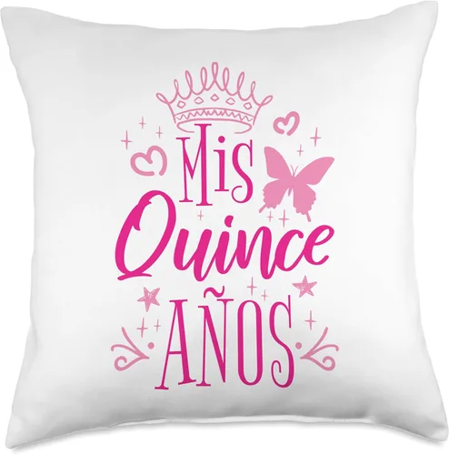 Miniatura 5 de 15 Birthday Quinceanera Gifts Sweet 15 Mexican Birthday Party Quinceanera Mis Quince Años - Almohada de 16 x 16 pulgadas, multicolor