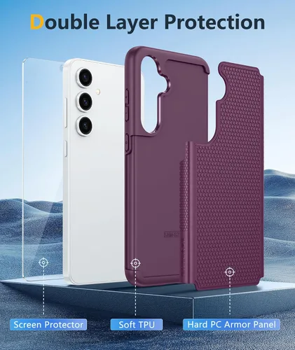 Miniatura 359 de FNTCASE Funda para iPhone 17 Pro: Fundas delgadas translúcidas de color azul claro compatibles con MagSafe, protección completa de la cámara