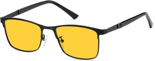 Miniatura 11 de Gafas de conducción con bloqueo de luz azul y visión nocturna para hombre, lentes fotocromáticas de metal, lentes para juegos de computadora PT2012