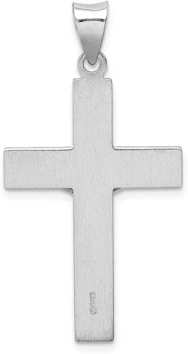 Miniatura 3 de Colgante de cruz latina INRI de plata de ley 925 maciza, 1.575in x 0.787in, regalos de joyería para mujeres, esposa, mamá, regalos para hombres
