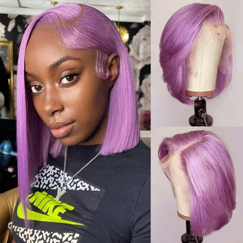 Miniatura 13 de Pelucas de cabello humano rizado marrón chocolate con encaje frontal, prearrancadas de 13 x 4 pulgadas, pelucas de encaje frontal HD de onda