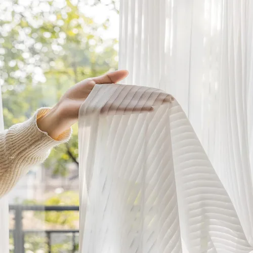 Miniatura 8 de Cortinas traslúcidas beige de 54 pulgadas de largo, cortinas plisadas de lino sintético para ventana, 26 pulgadas de ancho x 54 pulgadas de largo