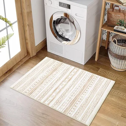 Miniatura 22 de GlowSol Alfombra de pasillo lavable de 2 x 6 pies, antideslizante, suave, alfombra de baño que no se desprende, alfombra de interior de pelo bajo