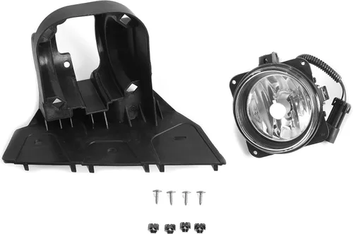 Miniatura 6 de ECOTRIC Luz antiniebla izquierda con bisel compatible con Ford F150 Harley Davidson Edition 2000-2004 Faro antiniebla frontal (lado del conductor)