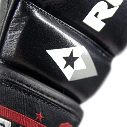 Miniatura 6 de Revgear Pro Series MS1 MMA Boxing Gloves, Premium Leather for Muay Thai, Sparring, MMA Enthusiasts, Medium, Black, Ideal for Training, Great