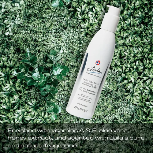 Miniatura 8 de Geir Ness Laila Crema de manos y cuerpo - Fórmula hidratante y nutritiva para manos suaves y lisas - Vitamina A y E, aloe vera y extracto de miel
