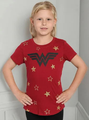 Miniatura 7 de DC Comics Camiseta Mujer Maravilla Logo & Estampado de Estrellas