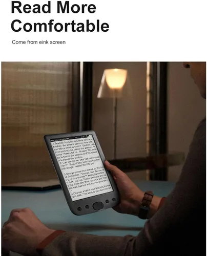 Miniatura 4 de Lector de libros electrónicos, librería de bolsillo, lector de pantalla táctil HD de 6 pulgadas, portátil y amigable para los ojos