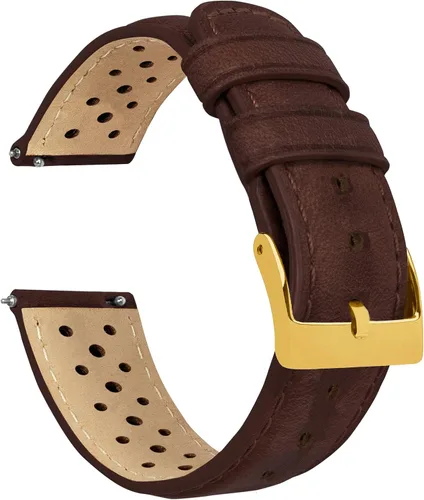Miniatura 57 de Barton Racing & Rally Horween - Correas de cuero con barras de resorte de liberación rápida integradas, longitud estándar para muñecas de 5 a 8