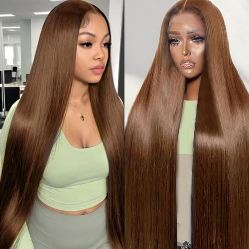 Miniatura 7 de Cypha 1B/27 Ombre Lace Front Wig Human Hair Straight 13x6 HD Lace Frontal Wigs Human Hair Pre Plucked 180% Density Highlight Lace Front Colored Wig