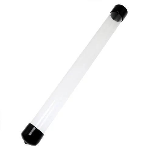 Miniatura 4 de DZS ELEC - Tubo de almacenamiento transparente, 2 unidades, 0.79 x 8.7 pulgadas, tubo redondo de plástico pequeño con tapas negras para contenedores