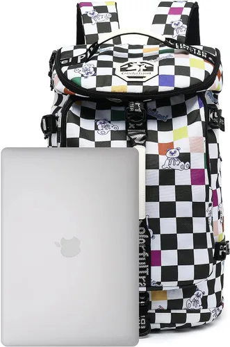 Miniatura 5 de Kalesi Bolsa de lona para gimnasio, 4 vías, impermeable, con compartimento para zapatos, para viajes, deporte, senderismo, laptop