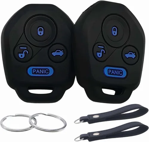 Miniatura 8 de REPROTECTING Funda de goma de silicona para llavero compatible con Subaru Crosstrek Forester Impreza Legacy Outback Tribeca WRX STI XV Crosstrek