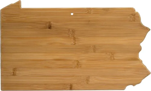 Miniatura 44 de Tabla para cortar y servir modelo Alabama de Totally Bamboo, de bambú 100%, para cocina y entretenimiento, Alabama, Marrón