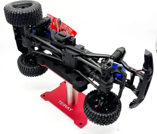 Miniatura 5 de Soporte de trabajo para automóvil RC, estación de trabajo de reparación de aluminio, altura de rotación 360, soportes de cuerpo para 1/16 1/18 1/24
