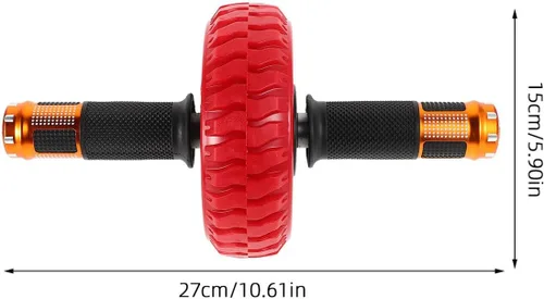 Miniatura 2 de Rueda de rodillo de abdominales portátil para gimnasio en casa, entrenamiento muscular abdominal, rodillo de entrenamiento muscular compacto,
