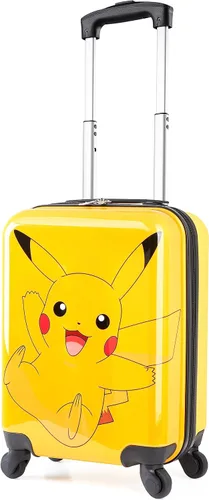 Pokemon - Maleta para niños con ruedas, bolsa de equipaje para niños y niñas, bolsa de viaje con asa, maleta pequeña con ruedas, artículos