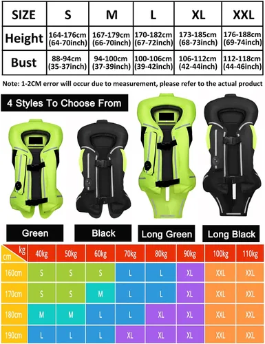 Miniatura 2 de Chaleco de airbag para motocicleta para hombres y mujeres, chaqueta de equitación con airbag de motocross con tira reflectante, airbag para moto